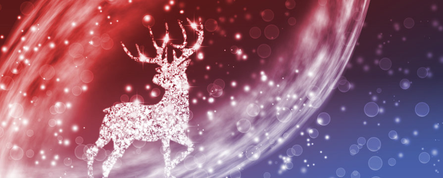 stylized image of christmas deer