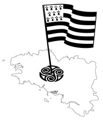 Drapeau de la Bretagne