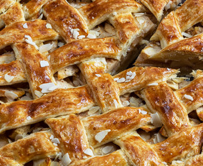 texture of baked fruit cake, full frame