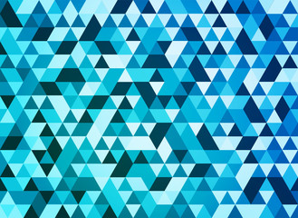 abstract gradient blue green  triangular geometric shape background
