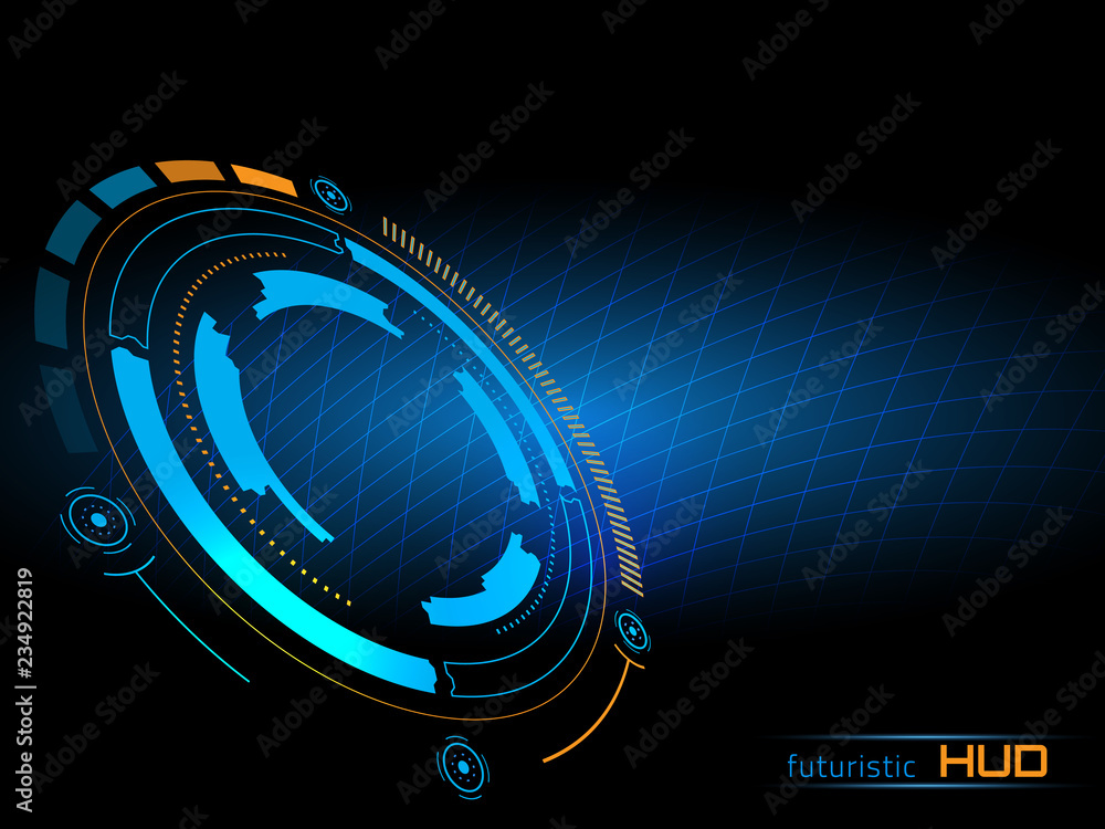 Poster sci fi futuristic user interface
