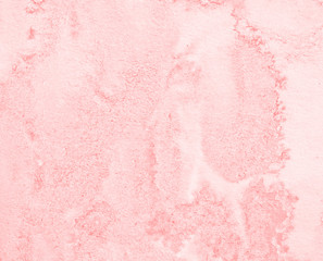 Pastel pink watercolor abstract background, stain, splash of paint, stain, divorce. Vintage pattern for design and decoration. With space for text.
