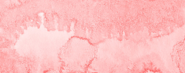 Pastel pink watercolor abstract background, stain, splash of paint, stain, divorce. Vintage pattern for design and decoration. With space for text.