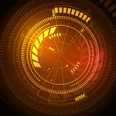 Sci fi futuristic user interface