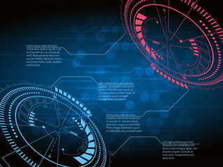Sci fi futuristic user interface