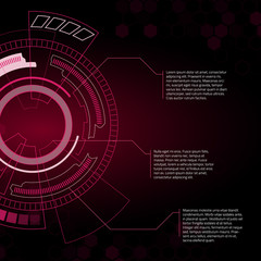Sci fi futuristic user interface