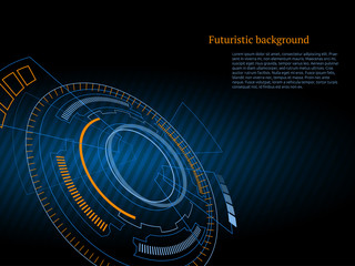 Sci fi futuristic user interface