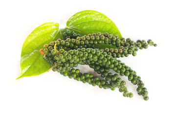 Fresh Green Peper on white background