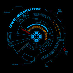 Sci fi futuristic user interface