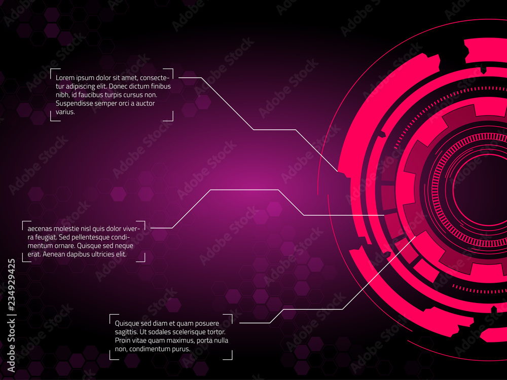 Poster sci fi futuristic user interface