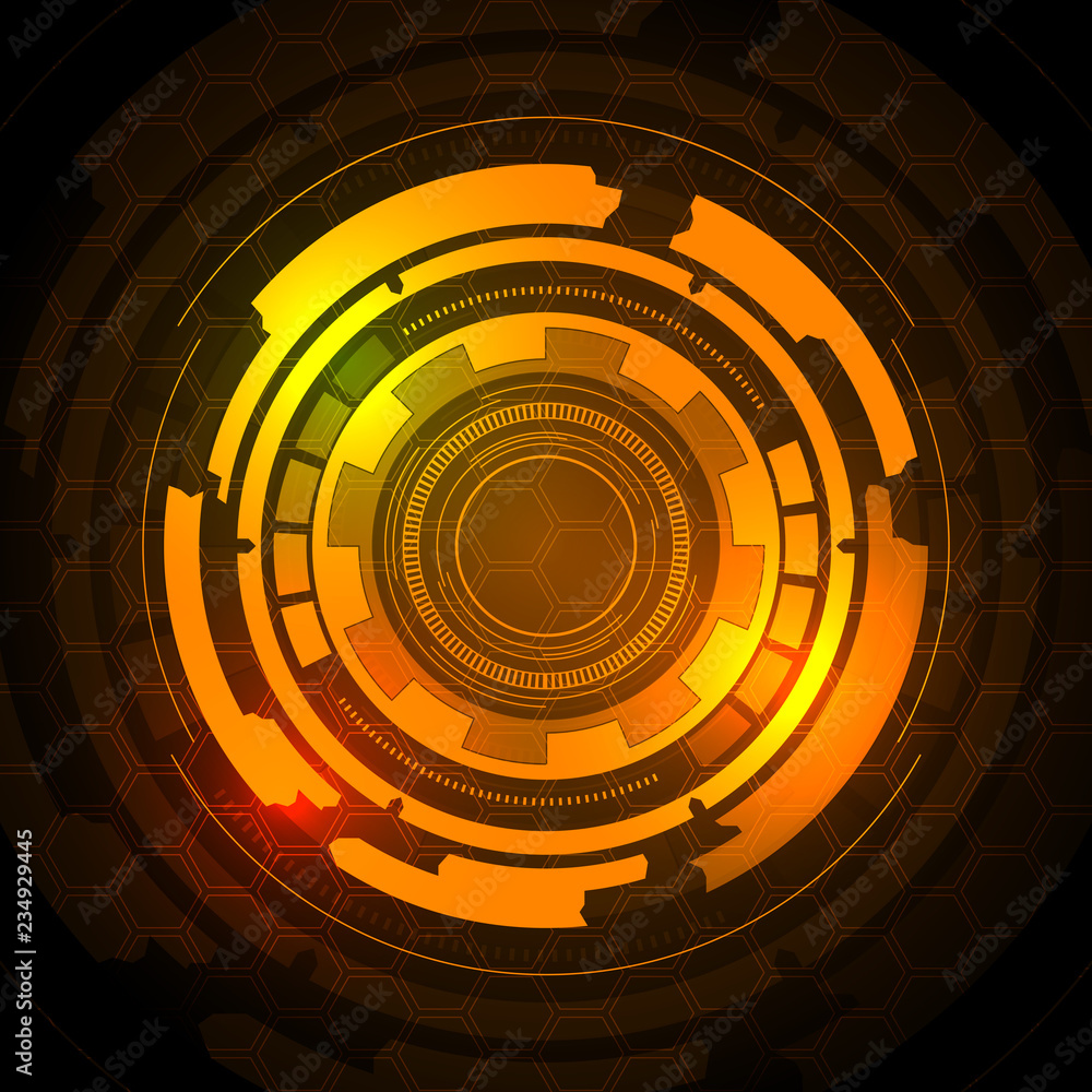 Poster sci fi futuristic user interface