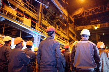 Strike of workers in heavy industry.