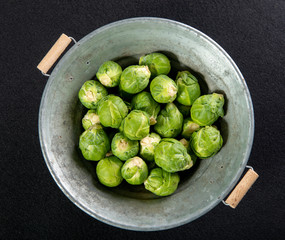close up of brussels sprouts