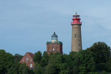 Fototapeta na wymiar Lighthouse in Putgarten at Cape Arkona