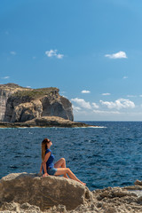 Ruins of Azure Window in Malta