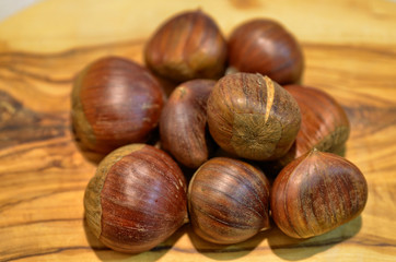 Chestnuts cutting board