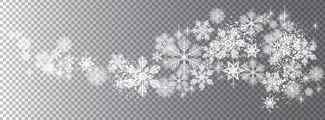 Fotobehang Transparent snow wave template © Orkidia