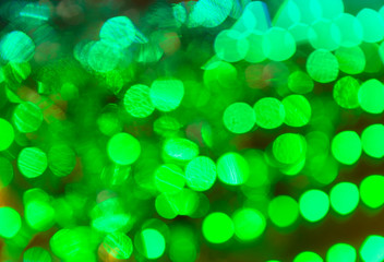 Obraz premium green spots, green lights in blur