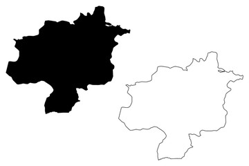 Sivas (Provinces of the Republic of Turkey) map vector illustration, scribble sketch Sivas ili map