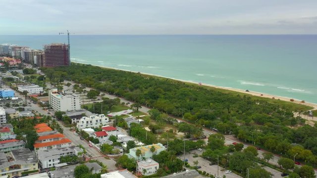 Aerial Miami North Shore Park drone footage