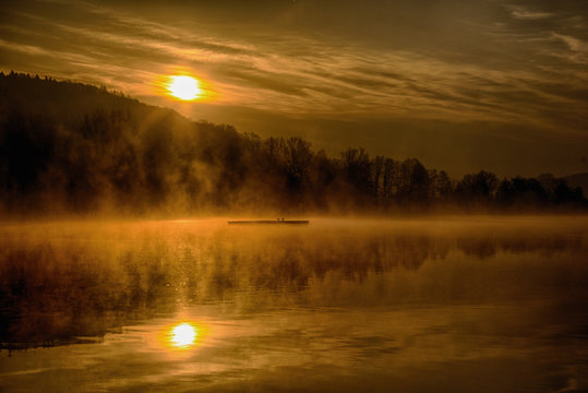 sonnenaufgang am rothsee