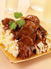 LIVER, BACON AND MASH
