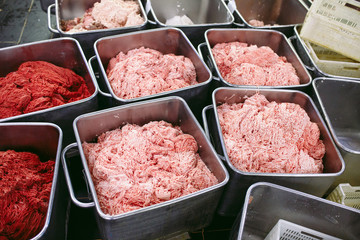 The meat chunks. The sausage factory.