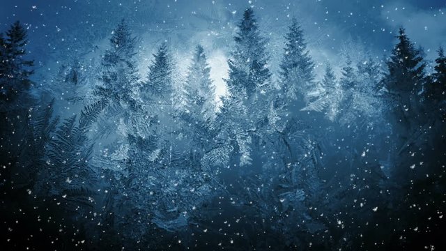Winter Scenery Background Animation