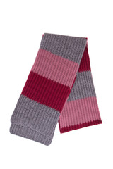 Scarf in folded form on a white background.