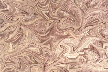 Liquify Abstract Pattern With LightPink And Seashell Graphics Color Art Form. Digital Background With Liquifying Flow.