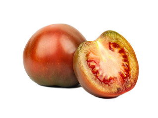 Fototapeta na wymiar Tomato kumato with half