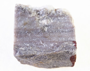 rough Rhyolite stone on white