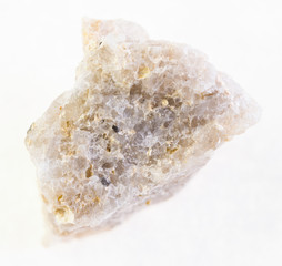 rough conglomerate stone on white