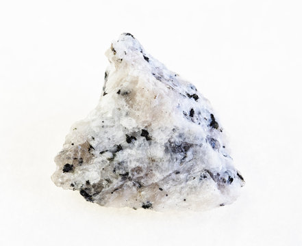 raw diorite stone on white