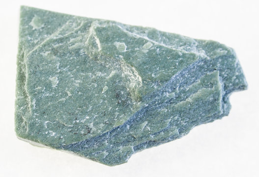 raw phyllite stone on white