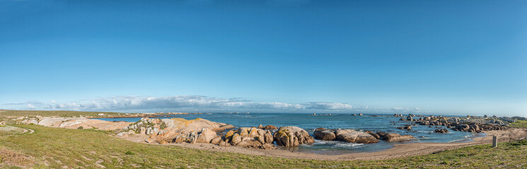 Seascape panorama near Tietiesbaai at Cape Columbine near Paternoster