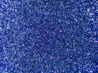 Background sequin. BLUE sparkle background. Holiday abstract glitter background with blinking...