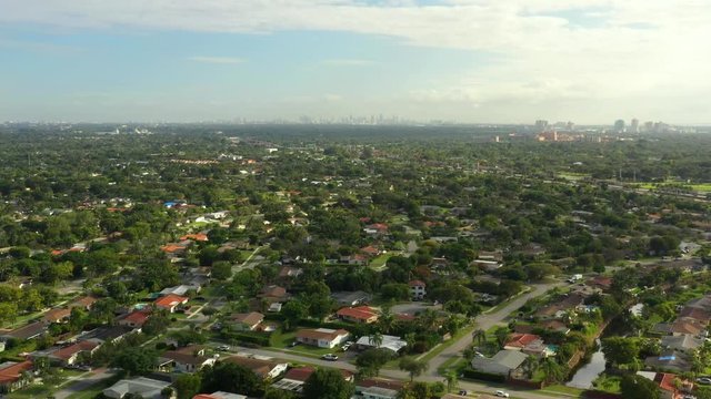Drone footage Kendall Miami Florida