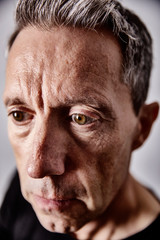 Maann, grauhaarig, bestager, Portrait