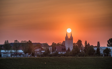 Naklejka premium Zachód Szczepanowice 