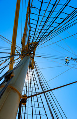 Obraz premium Sails and mast
