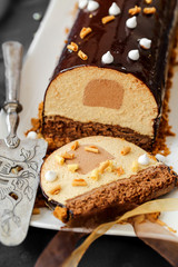 bûche de noël chocolat praline speculoos