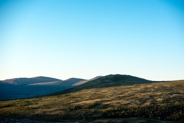 Blick auf den Rondane Nationalpark am Abend