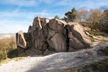 Fototapeta na wymiar Black Rocks, Derbyshire Peak District, UK
