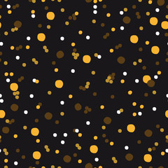 Vector confetti seamless background for christmas