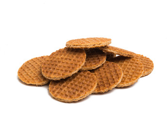 Dutch waffles isolated
