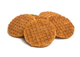 Dutch waffles isolated