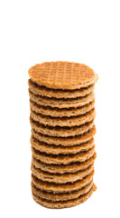 Dutch waffles isolated