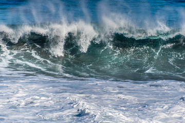 Atlantic ocean waves from above