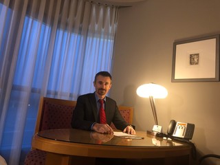 Business man at desk